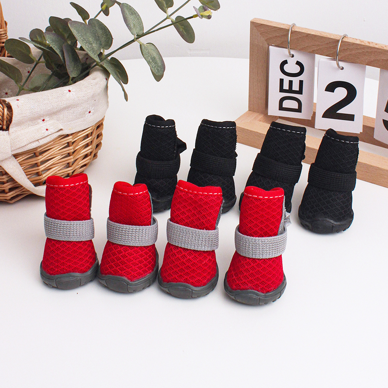 Shoe Polish Cream - 4pcs All Season Dog Shoes Breathable