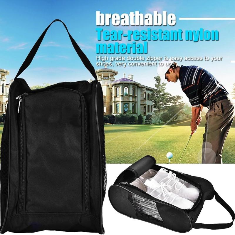 Portable Golf Shoe Bag Oxford  - Shoe Bag Dust 评论和价格