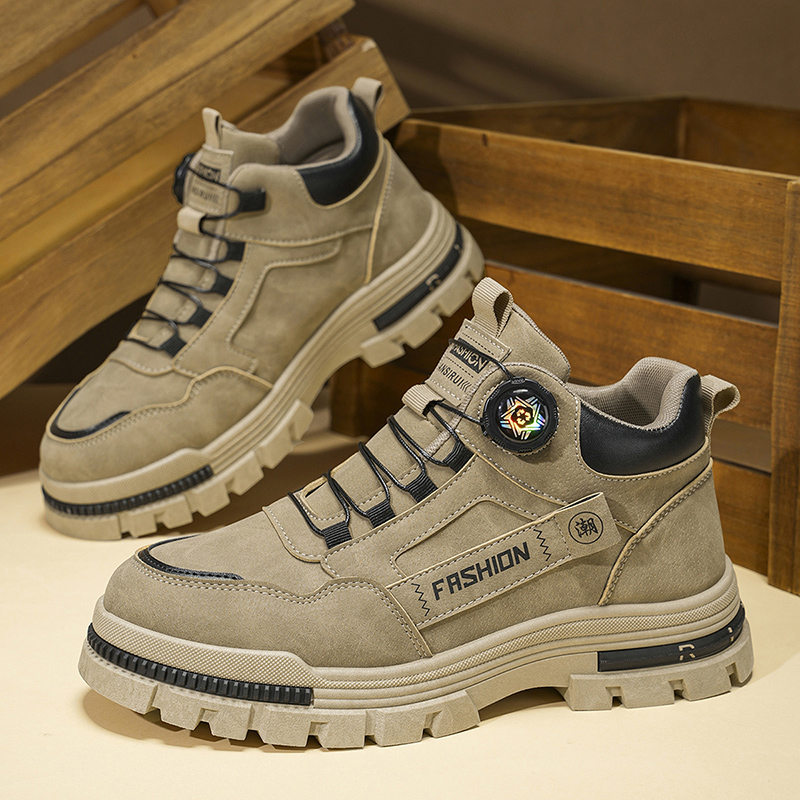 Men's Mid Top Work Boots Chunk - Sneaker Zone 评论和价格
