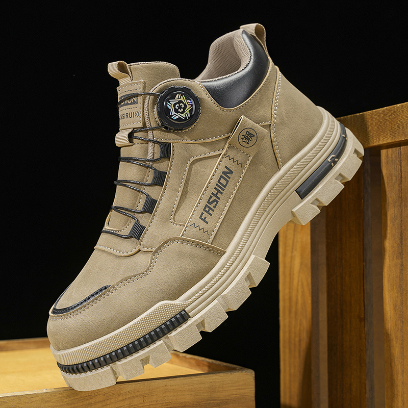 Men's Mid Top Work Boots Chunk - Sneaker Zone 评论和价格