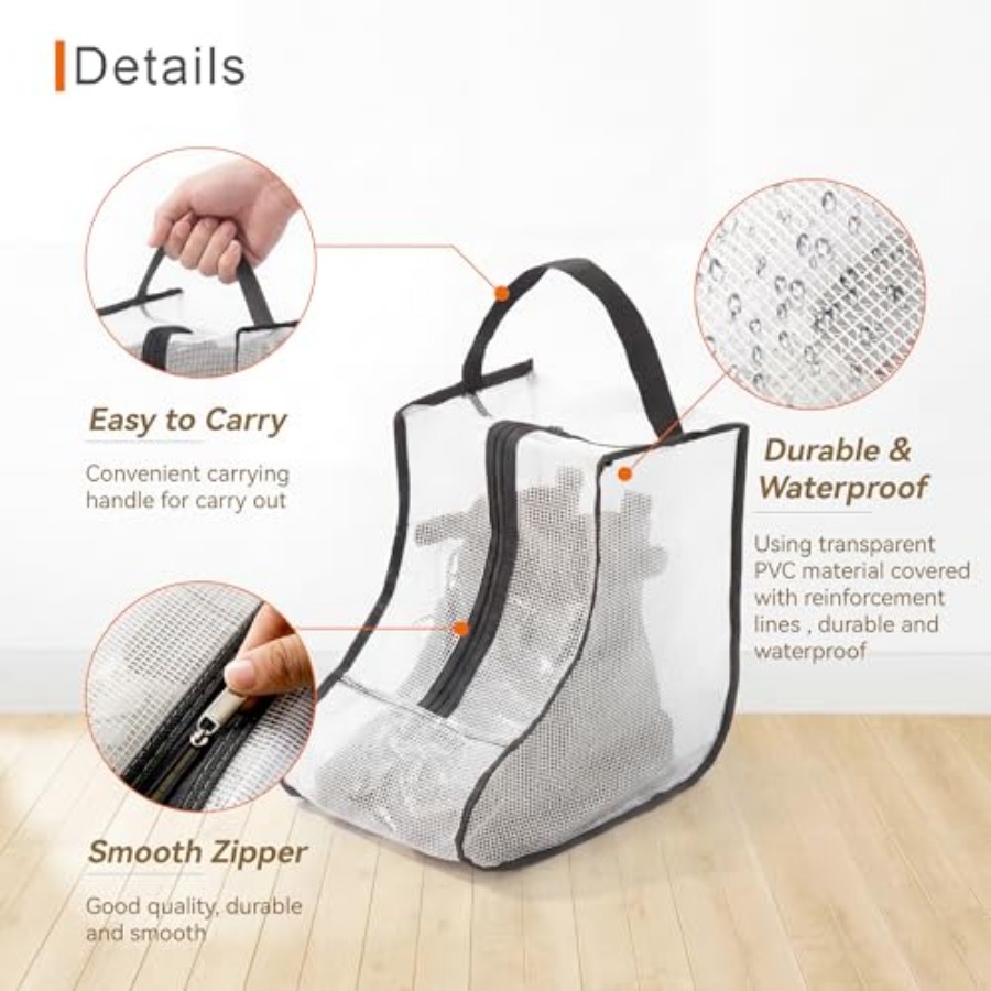 Boots Storage Bag, Portable Sh - Shoe Bag Dust 评论和价格