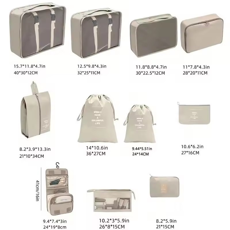 7/8/9/10 Pcs Set Travel Organi - Shoe Bag Dust 评论和价格