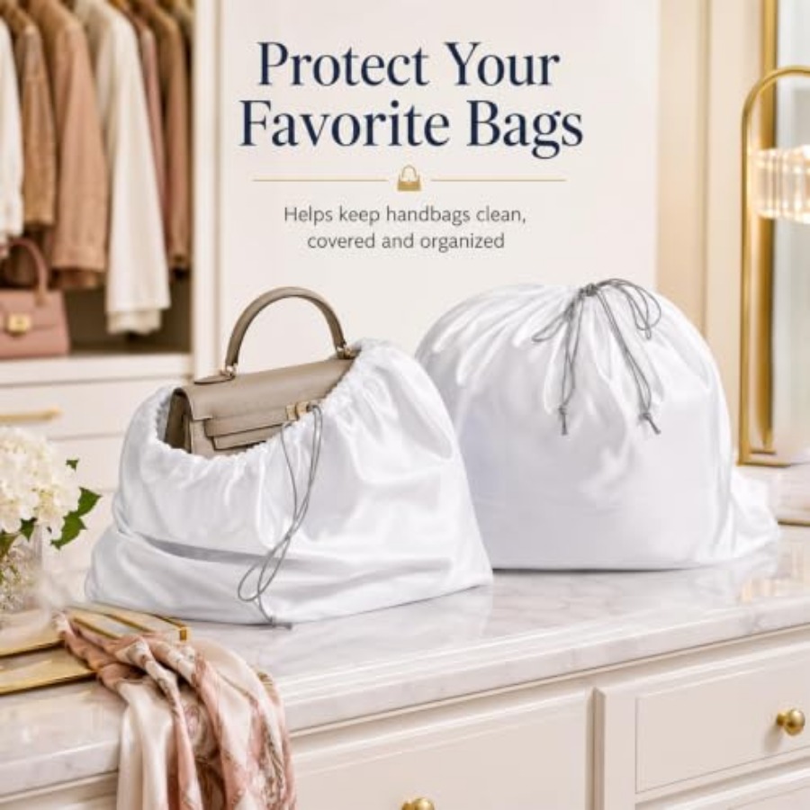 4 Pack Dust Bags for Handbags  - Shoe Bag Dust 评论和价格