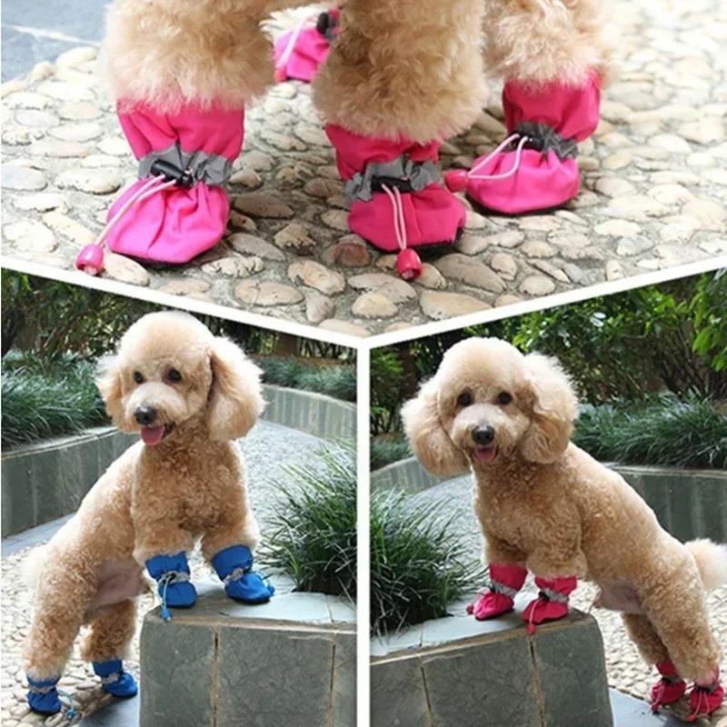New 4pcs Waterproof Pet Dog Sh - Shoe Polish Cream 评论和价格
